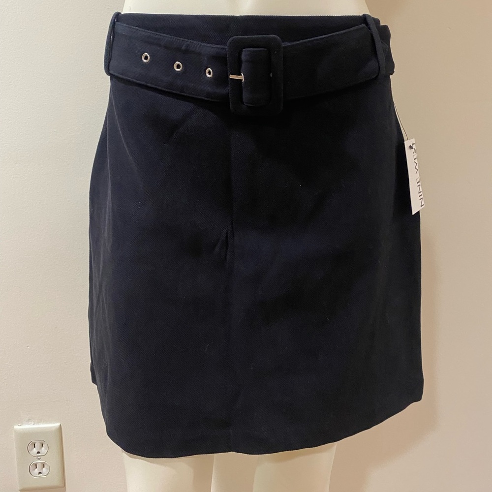 NWT Nine West Mini Skirt With Belt